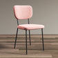 Industrial Upholstered Restaurant Side Chair Open Back Matte Finish Dining Chair Pink 1 Piece Black Clearhalo ' kitchen&dining_furn' 'Dining Chairs' 'Dining Tables & Seating' 'dining_chair' 'furn' 'furn_dining_chair' 'Furniture' 'furniture_dining_chair' 'Kitchen & Dining Furniture' 'kitchen' 4098841