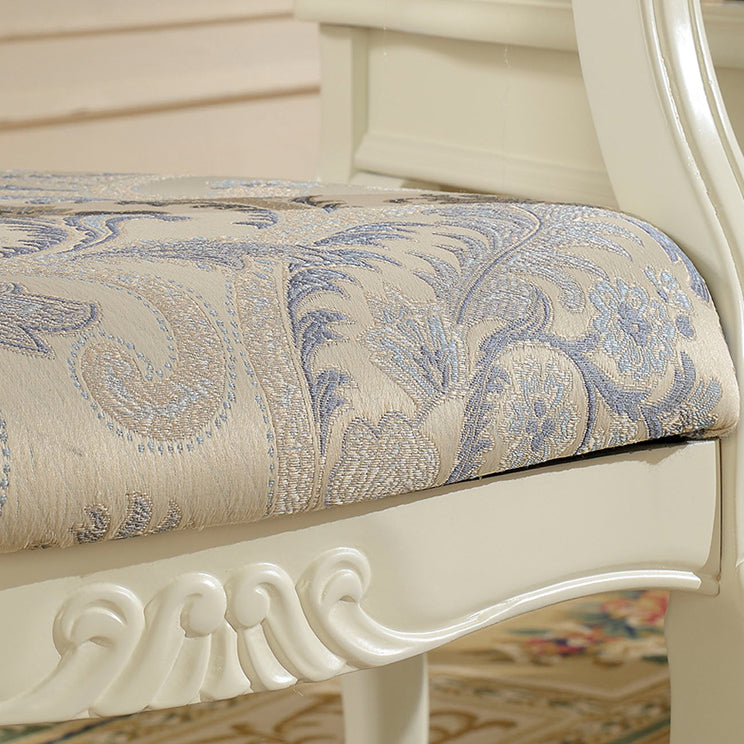 Victorian Fabric Arm Chair King Louis Back Matte Finish Dining Chair (Set of 2) Clearhalo ' kitchen&dining_furn' 'Dining Chairs' 'Dining Tables & Seating' 'dining_chair' 'furn' 'furn_dining_chair' 'Furniture' 'furniture_dining_chair' 'Kitchen & Dining Furniture' 'kitchen' 4098863