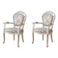 Victorian Upholstered Balcony Side Chair King Louis Back Matte Finish Dining Chair (Set of 2) Light Blue-White Clearhalo ' kitchen&dining_furn' 'Dining Chairs' 'Dining Tables & Seating' 'dining_chair' 'furn' 'furn_dining_chair' 'Furniture' 'furniture_dining_chair' 'Kitchen & Dining Furniture' 'kitchen' 4098868