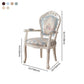 Victorian Upholstered Balcony Side Chair King Louis Back Matte Finish Dining Chair (Set of 2) Clearhalo ' kitchen&dining_furn' 'Dining Chairs' 'Dining Tables & Seating' 'dining_chair' 'furn' 'furn_dining_chair' 'Furniture' 'furniture_dining_chair' 'Kitchen & Dining Furniture' 'kitchen' 4098882