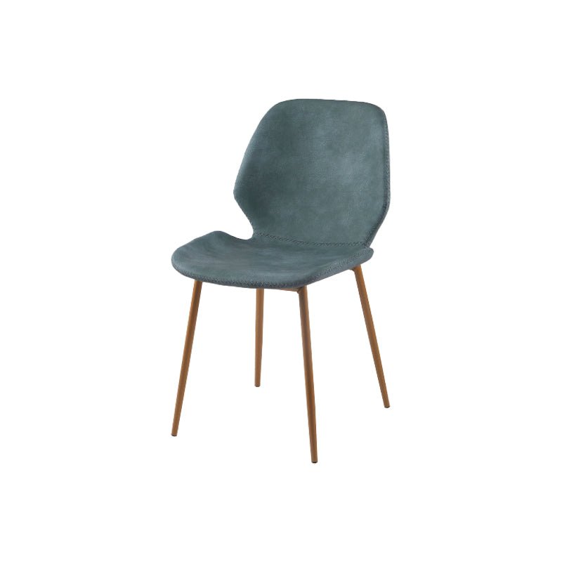 Contemporary Style Kitchen Metal Dining Chair Wingback Dining Armless Side Chair Clearhalo ' kitchen&dining_furn' 'Dining Chairs' 'Dining Tables & Seating' 'dining_chair' 'furn' 'furn_dining_chair' 'Furniture' 'furniture_dining_chair' 'Kitchen & Dining Furniture' 'kitchen' 4098891