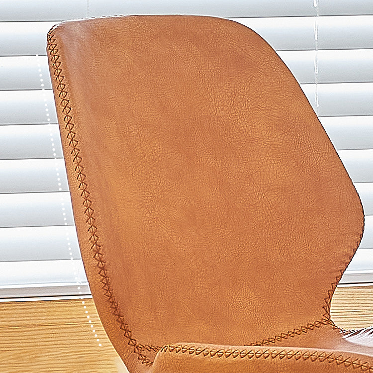 Contemporary Style Kitchen Metal Dining Chair Wingback Dining Armless Side Chair Clearhalo ' kitchen&dining_furn' 'Dining Chairs' 'Dining Tables & Seating' 'dining_chair' 'furn' 'furn_dining_chair' 'Furniture' 'furniture_dining_chair' 'Kitchen & Dining Furniture' 'kitchen' 4098893