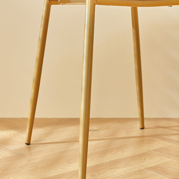 Contemporary Style Kitchen Metal Dining Chair Wingback Dining Armless Side Chair Clearhalo ' kitchen&dining_furn' 'Dining Chairs' 'Dining Tables & Seating' 'dining_chair' 'furn' 'furn_dining_chair' 'Furniture' 'furniture_dining_chair' 'Kitchen & Dining Furniture' 'kitchen' 4098898