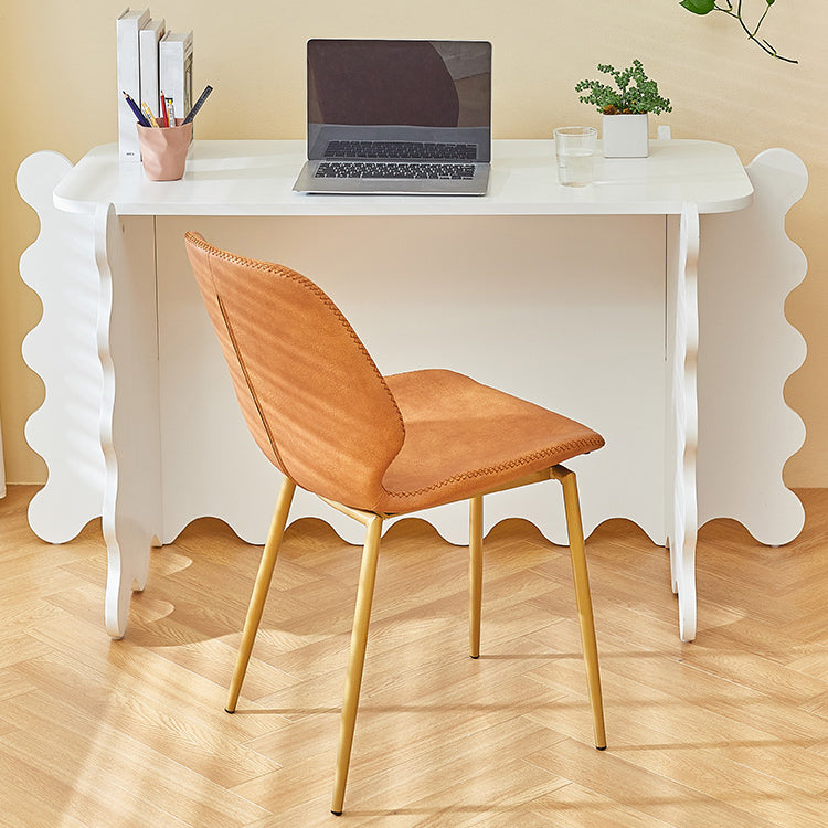 Contemporary Style Kitchen Metal Dining Chair Wingback Dining Armless Side Chair Clearhalo ' kitchen&dining_furn' 'Dining Chairs' 'Dining Tables & Seating' 'dining_chair' 'furn' 'furn_dining_chair' 'Furniture' 'furniture_dining_chair' 'Kitchen & Dining Furniture' 'kitchen' 4098909