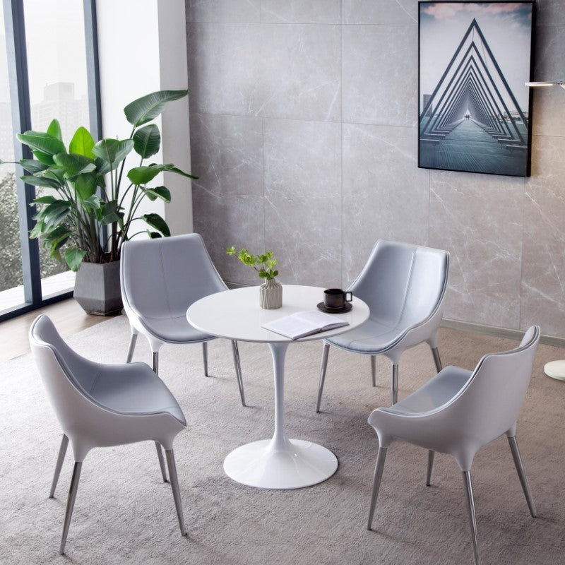 Contemporary Style Dining Chair Kitchen Arm Side Chairs with Metal Legs (Set of 2) Clearhalo ' kitchen&dining_furn' 'Dining Chairs' 'Dining Tables & Seating' 'dining_chair' 'furn' 'furn_dining_chair' 'Furniture' 'furniture_dining_chair' 'Kitchen & Dining Furniture' 'kitchen' 4098950