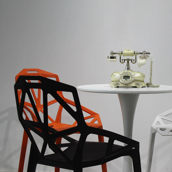 Contemporary Style Dining Chair Plastic Dining Arm Side Chair for Kitchen (Set of 4) Clearhalo ' kitchen&dining_furn' 'Dining Chairs' 'Dining Tables & Seating' 'dining_chair' 'furn' 'furn_dining_chair' 'Furniture' 'furniture_dining_chair' 'Kitchen & Dining Furniture' 'kitchen' 4098983