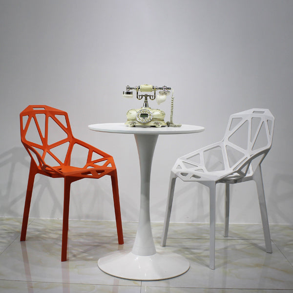 Contemporary Style Dining Chair Plastic Dining Arm Side Chair for Kitchen (Set of 4) Clearhalo ' kitchen&dining_furn' 'Dining Chairs' 'Dining Tables & Seating' 'dining_chair' 'furn' 'furn_dining_chair' 'Furniture' 'furniture_dining_chair' 'Kitchen & Dining Furniture' 'kitchen' 4098986