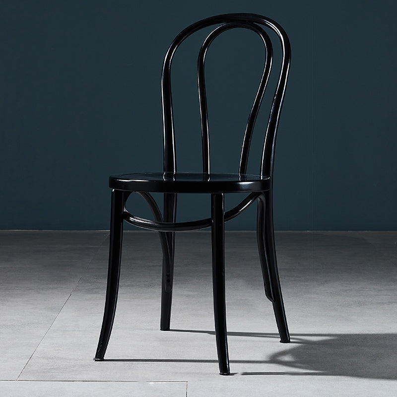 Traditional Wood Dining Armless Chair Open Back Single Dining Side Chair for Home Use Black Clearhalo ' kitchen&dining_furn' 'Dining Chairs' 'Dining Tables & Seating' 'dining_chair' 'furn' 'furn_dining_chair' 'Furniture' 'furniture_dining_chair' 'Kitchen & Dining Furniture' 'kitchen' 4098991