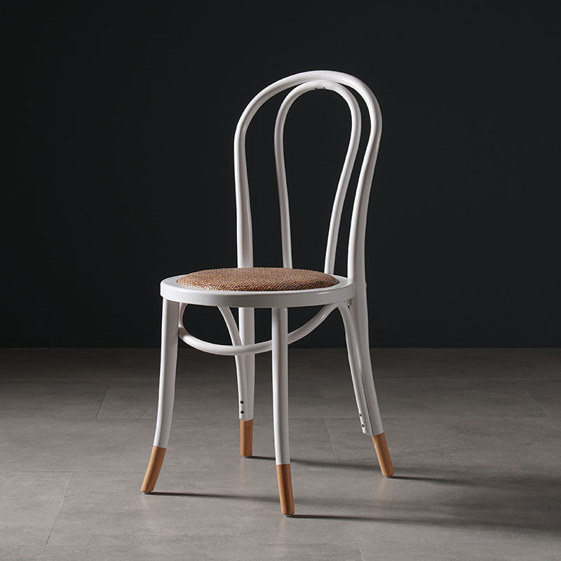 Traditional Wood Dining Armless Chair Open Back Single Dining Side Chair for Home Use White Clearhalo ' kitchen&dining_furn' 'Dining Chairs' 'Dining Tables & Seating' 'dining_chair' 'furn' 'furn_dining_chair' 'Furniture' 'furniture_dining_chair' 'Kitchen & Dining Furniture' 'kitchen' 4098996