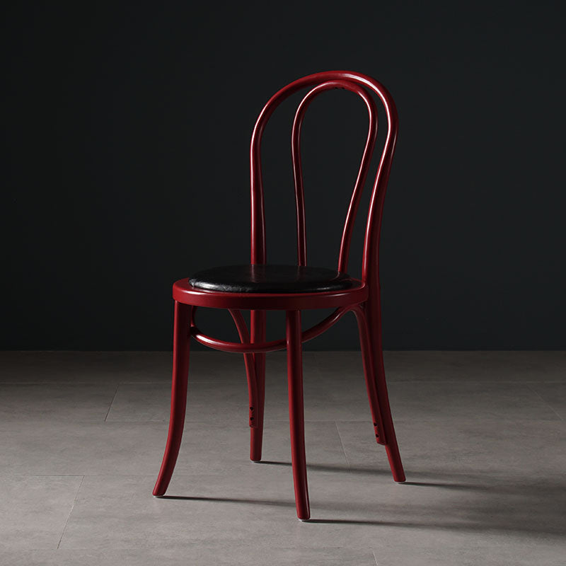 Traditional Wood Dining Armless Chair Open Back Single Dining Side Chair for Home Use Red Clearhalo ' kitchen&dining_furn' 'Dining Chairs' 'Dining Tables & Seating' 'dining_chair' 'furn' 'furn_dining_chair' 'Furniture' 'furniture_dining_chair' 'Kitchen & Dining Furniture' 'kitchen' 4098998