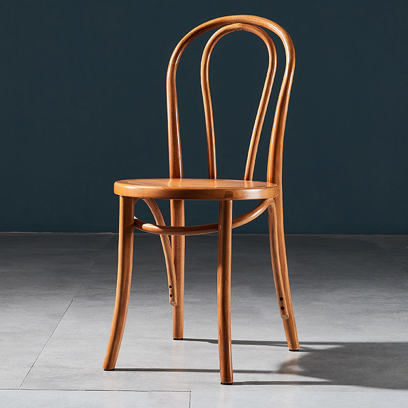 Traditional Wood Dining Armless Chair Open Back Single Dining Side Chair for Home Use Brown Clearhalo ' kitchen&dining_furn' 'Dining Chairs' 'Dining Tables & Seating' 'dining_chair' 'furn' 'furn_dining_chair' 'Furniture' 'furniture_dining_chair' 'Kitchen & Dining Furniture' 'kitchen' 4099001