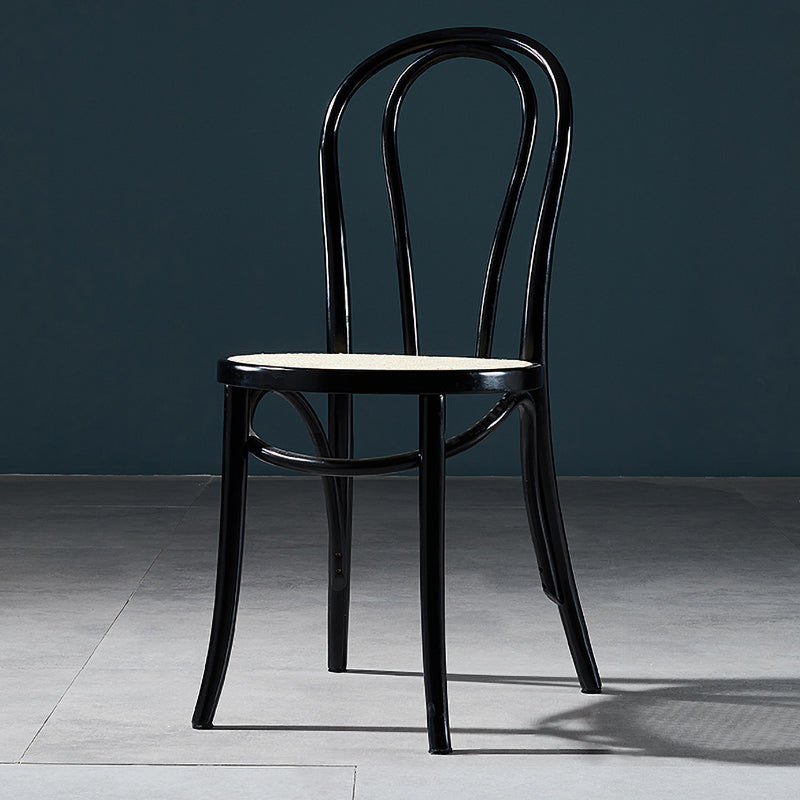 Traditional Wood Dining Armless Chair Open Back Single Dining Side Chair for Home Use Black-White Clearhalo ' kitchen&dining_furn' 'Dining Chairs' 'Dining Tables & Seating' 'dining_chair' 'furn' 'furn_dining_chair' 'Furniture' 'furniture_dining_chair' 'Kitchen & Dining Furniture' 'kitchen' 4099007