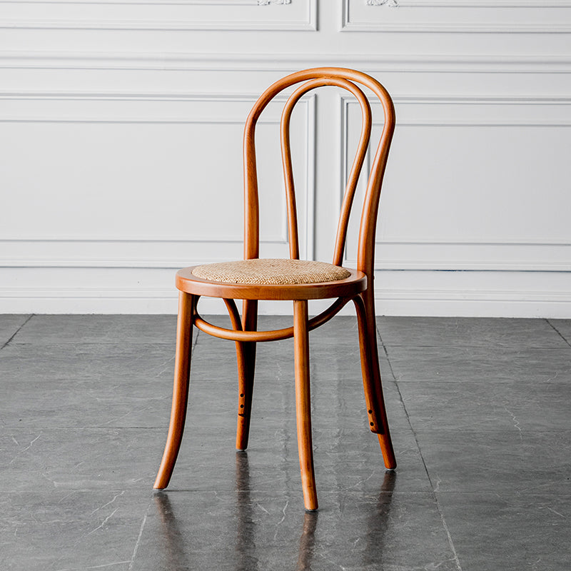 Traditional Wood Dining Armless Chair Open Back Single Dining Side Chair for Home Use Brown-Khaki Clearhalo ' kitchen&dining_furn' 'Dining Chairs' 'Dining Tables & Seating' 'dining_chair' 'furn' 'furn_dining_chair' 'Furniture' 'furniture_dining_chair' 'Kitchen & Dining Furniture' 'kitchen' 4099014