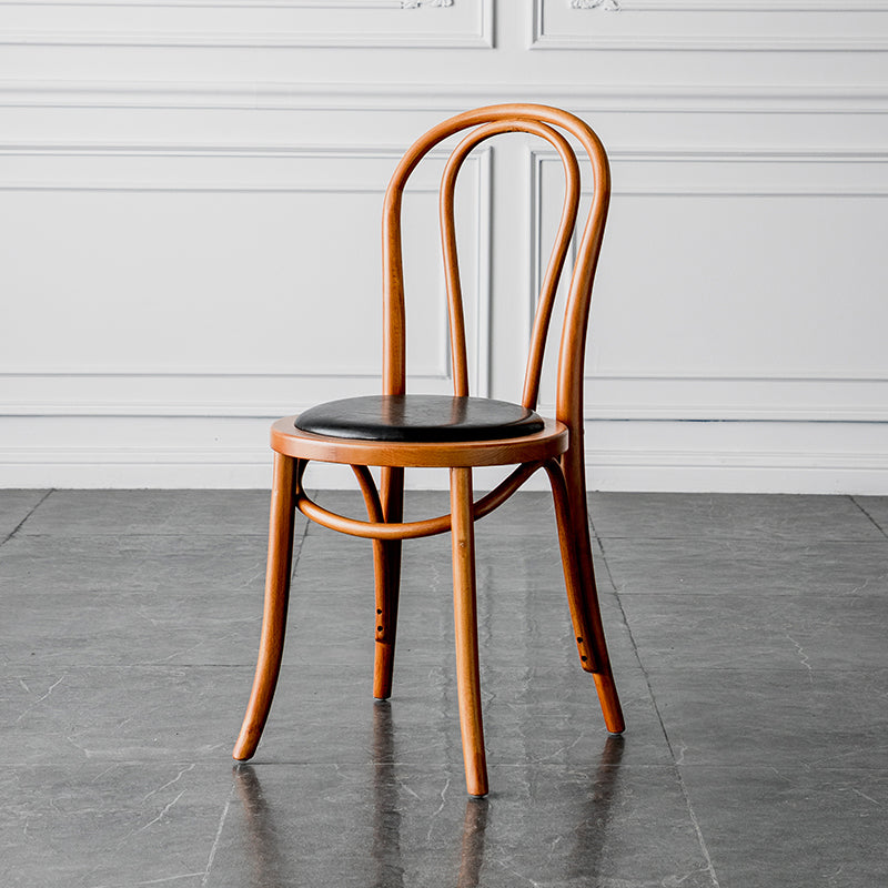 Traditional Wood Dining Armless Chair Open Back Single Dining Side Chair for Home Use Brown-Black Clearhalo ' kitchen&dining_furn' 'Dining Chairs' 'Dining Tables & Seating' 'dining_chair' 'furn' 'furn_dining_chair' 'Furniture' 'furniture_dining_chair' 'Kitchen & Dining Furniture' 'kitchen' 4099015