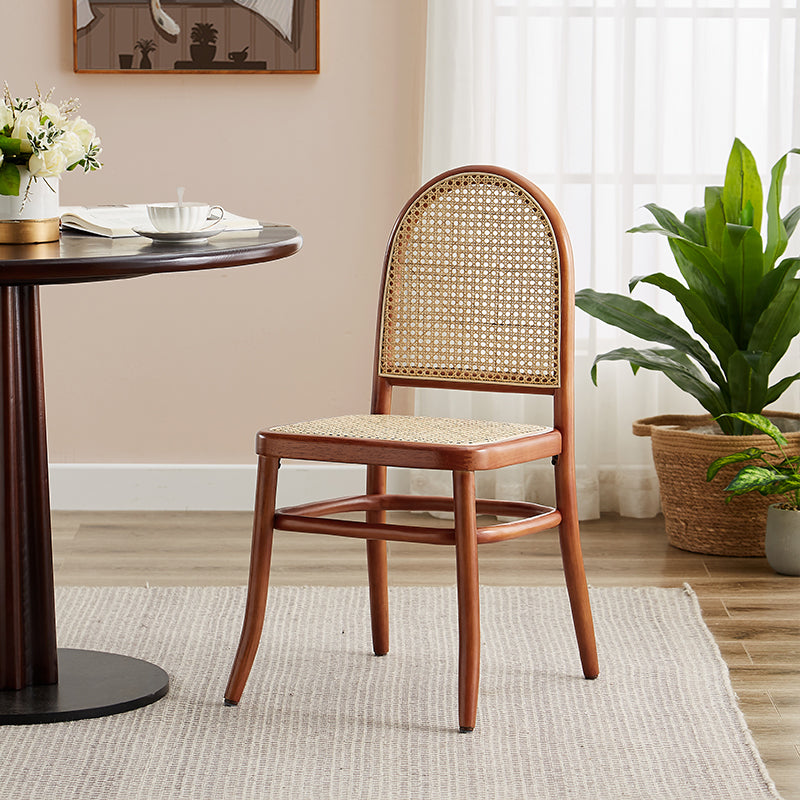 Traditional Wood Dining Armless Chair Open Back Dining Side Chair for Restaurant Use Brown 1 Piece Clearhalo ' kitchen&dining_furn' 'Dining Chairs' 'Dining Tables & Seating' 'dining_chair' 'furn' 'furn_dining_chair' 'Furniture' 'furniture_dining_chair' 'Kitchen & Dining Furniture' 'kitchen' 4099026