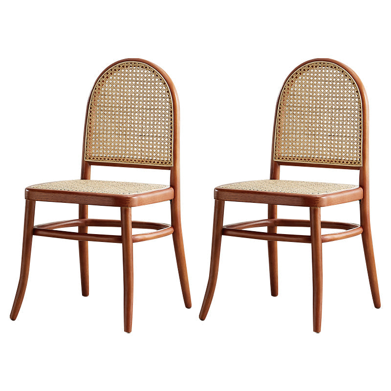 Traditional Wood Dining Armless Chair Open Back Dining Side Chair for Restaurant Use Brown 2 Piece Set Clearhalo ' kitchen&dining_furn' 'Dining Chairs' 'Dining Tables & Seating' 'dining_chair' 'furn' 'furn_dining_chair' 'Furniture' 'furniture_dining_chair' 'Kitchen & Dining Furniture' 'kitchen' 4099029