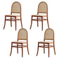 Traditional Wood Dining Armless Chair Open Back Dining Side Chair for Restaurant Use Brown 4 Piece Set Clearhalo ' kitchen&dining_furn' 'Dining Chairs' 'Dining Tables & Seating' 'dining_chair' 'furn' 'furn_dining_chair' 'Furniture' 'furniture_dining_chair' 'Kitchen & Dining Furniture' 'kitchen' 4099031