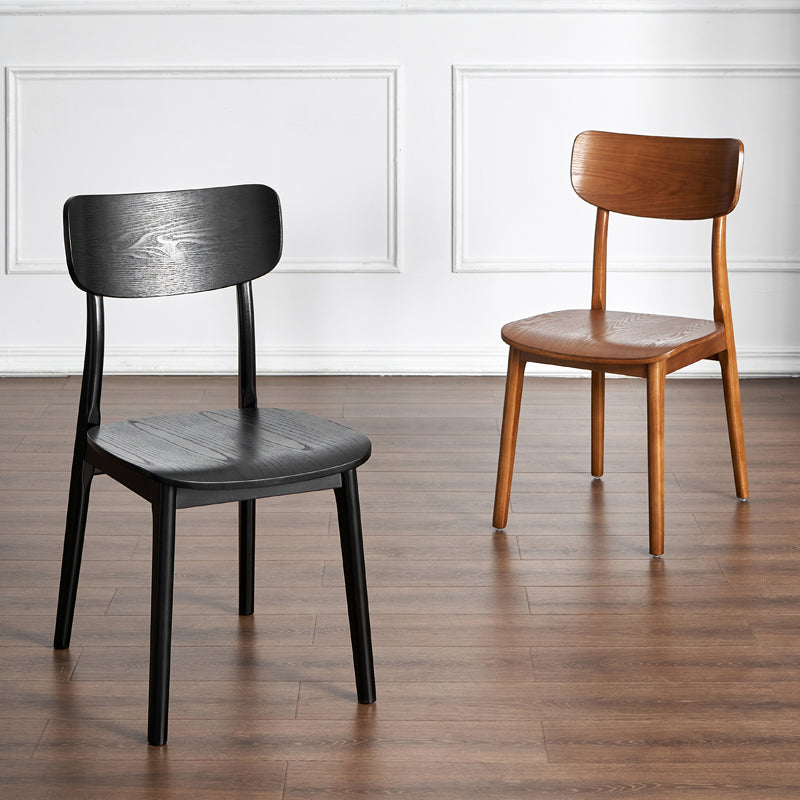 Traditional Wood Dining Armless Chair Open Back Dining Side Chair (Set of 2) Clearhalo ' kitchen&dining_furn' 'Dining Chairs' 'Dining Tables & Seating' 'dining_chair' 'furn' 'furn_dining_chair' 'Furniture' 'furniture_dining_chair' 'Kitchen & Dining Furniture' 'kitchen' 4099043