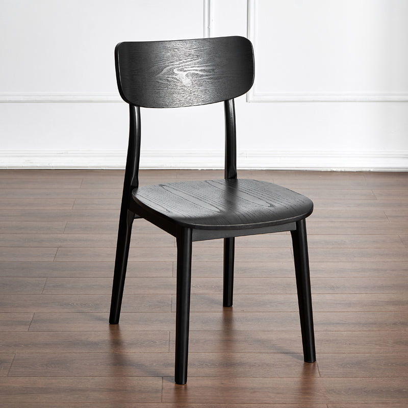 Traditional Wood Dining Armless Chair Open Back Dining Side Chair (Set of 2) Clearhalo ' kitchen&dining_furn' 'Dining Chairs' 'Dining Tables & Seating' 'dining_chair' 'furn' 'furn_dining_chair' 'Furniture' 'furniture_dining_chair' 'Kitchen & Dining Furniture' 'kitchen' 4099046