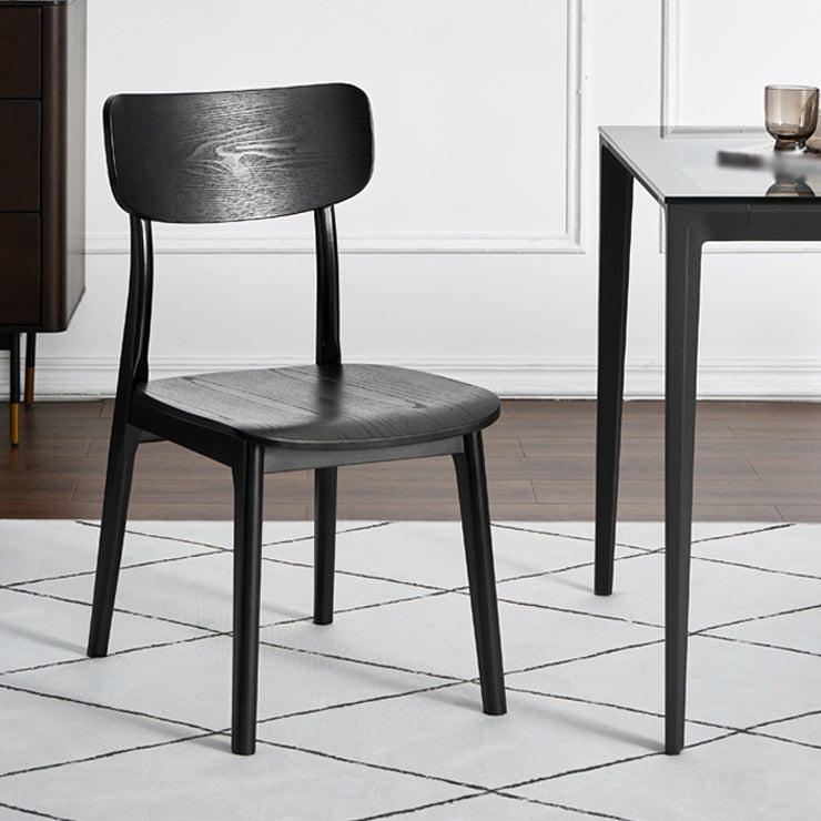 Traditional Wood Dining Armless Chair Open Back Dining Side Chair (Set of 2) Clearhalo ' kitchen&dining_furn' 'Dining Chairs' 'Dining Tables & Seating' 'dining_chair' 'furn' 'furn_dining_chair' 'Furniture' 'furniture_dining_chair' 'Kitchen & Dining Furniture' 'kitchen' 4099050