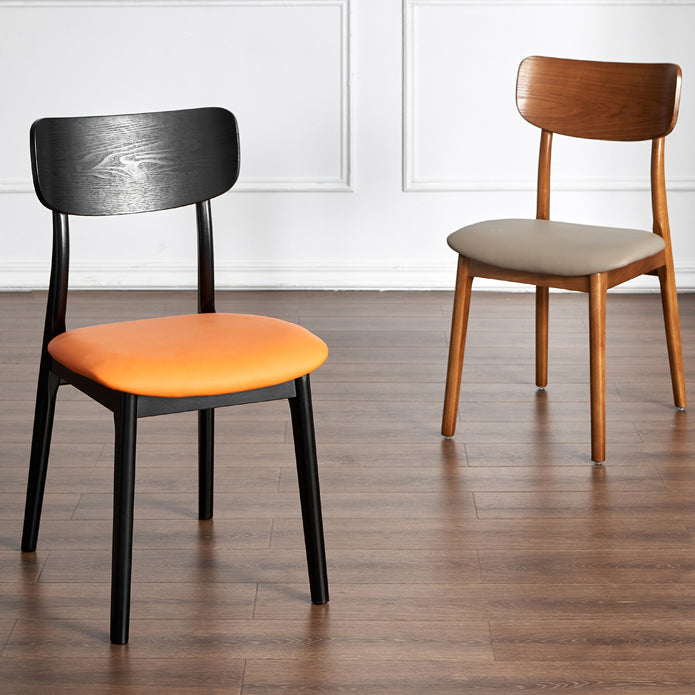 Traditional Wood Dining Armless Chair Open Back Dining Side Chair (Set of 2) Clearhalo ' kitchen&dining_furn' 'Dining Chairs' 'Dining Tables & Seating' 'dining_chair' 'furn' 'furn_dining_chair' 'Furniture' 'furniture_dining_chair' 'Kitchen & Dining Furniture' 'kitchen' 4099058