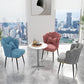 Scandinavian Style Upholstered Armless Dining Chair Solid Back Single Chair for Home Clearhalo ' kitchen&dining_furn' 'Dining Chairs' 'Dining Tables & Seating' 'dining_chair' 'furn' 'furn_dining_chair' 'Furniture' 'furniture_dining_chair' 'Kitchen & Dining Furniture' 'kitchen' 4099065