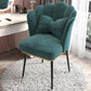 Scandinavian Style Upholstered Armless Dining Chair Solid Back Single Chair for Home Blackish Green Black Clearhalo ' kitchen&dining_furn' 'Dining Chairs' 'Dining Tables & Seating' 'dining_chair' 'furn' 'furn_dining_chair' 'Furniture' 'furniture_dining_chair' 'Kitchen & Dining Furniture' 'kitchen' 4099074