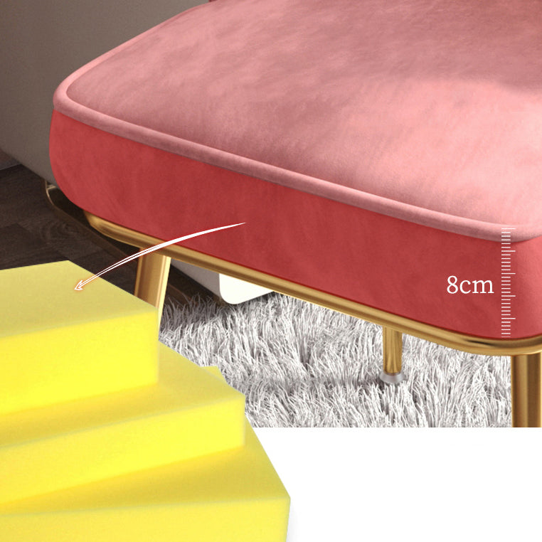 Scandinavian Style Upholstered Armless Dining Chair Solid Back Single Chair for Home Clearhalo ' kitchen&dining_furn' 'Dining Chairs' 'Dining Tables & Seating' 'dining_chair' 'furn' 'furn_dining_chair' 'Furniture' 'furniture_dining_chair' 'Kitchen & Dining Furniture' 'kitchen' 4099078