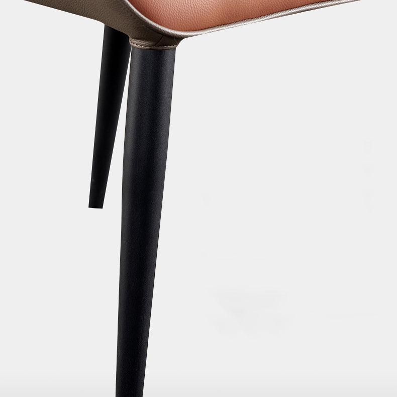 Indoor Industrial Arm Chair Metal Wingback Upholstered Dining Room Chair (Set of 2) Clearhalo ' kitchen&dining_furn' 'Dining Chairs' 'Dining Tables & Seating' 'dining_chair' 'furn' 'furn_dining_chair' 'Furniture' 'furniture_dining_chair' 'Kitchen & Dining Furniture' 'kitchen' 4099114