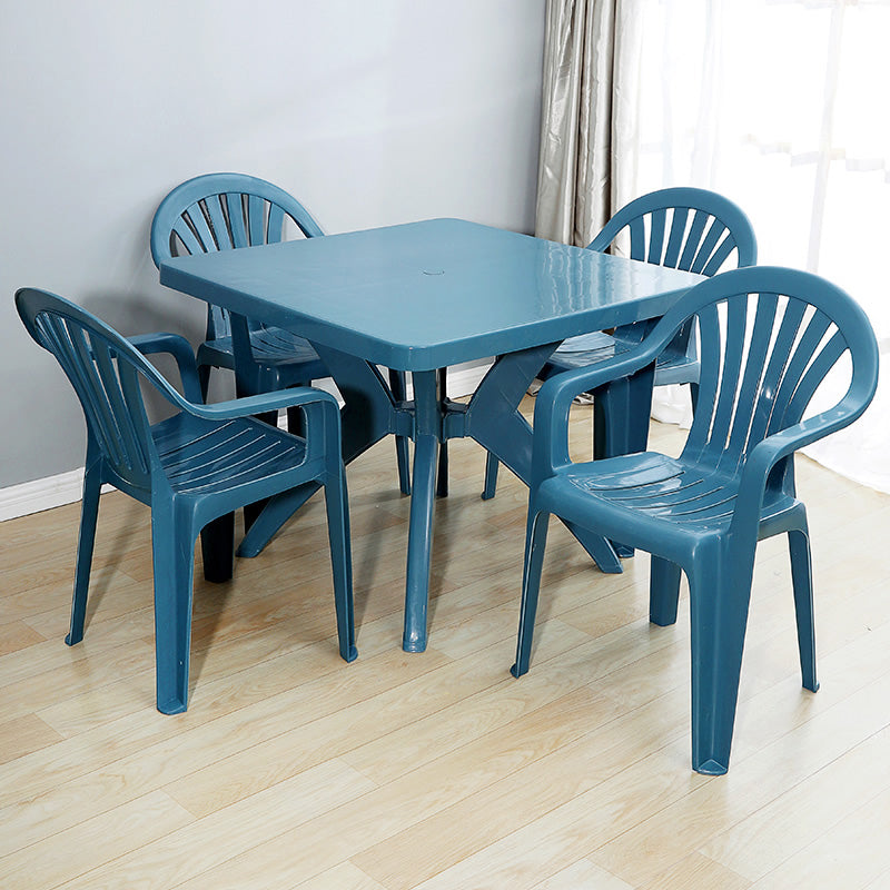Modern Home Dining Arm Chairs Plastic Stackable Windsor Dining Armchairs Clearhalo ' kitchen&dining_furn' 'Dining Chairs' 'Dining Tables & Seating' 'dining_chair' 'furn' 'furn_dining_chair' 'Furniture' 'furniture_dining_chair' 'Kitchen & Dining Furniture' 'kitchen' 4099118