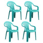 Modern Home Dining Arm Chairs Plastic Stackable Windsor Dining Armchairs Green 4 Piece Set Clearhalo ' kitchen&dining_furn' 'Dining Chairs' 'Dining Tables & Seating' 'dining_chair' 'furn' 'furn_dining_chair' 'Furniture' 'furniture_dining_chair' 'Kitchen & Dining Furniture' 'kitchen' 4099129