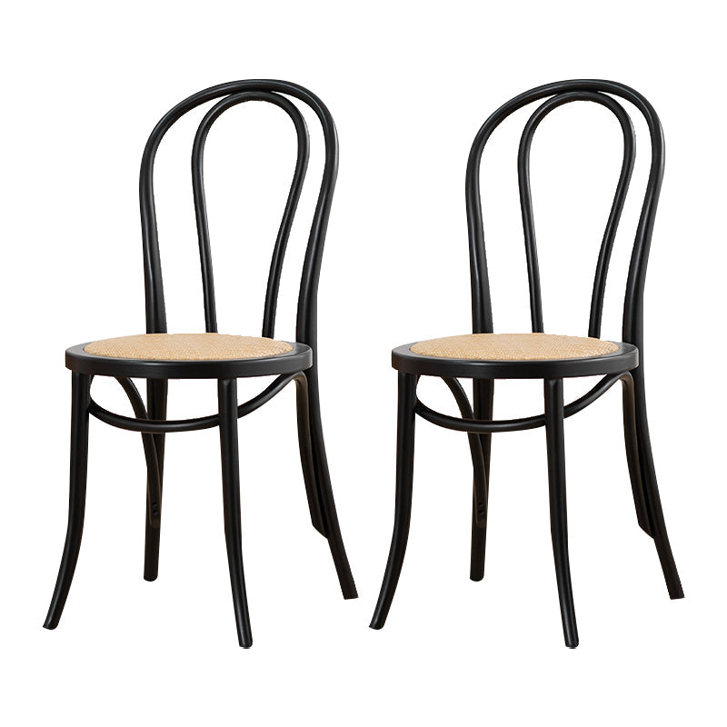 Traditional Beech Windsor Back Chair Natural Wood Dining Chair (Set of 2) Black Clearhalo ' kitchen&dining_furn' 'Dining Chairs' 'Dining Tables & Seating' 'dining_chair' 'furn' 'furn_dining_chair' 'Furniture' 'furniture_dining_chair' 'Kitchen & Dining Furniture' 'kitchen' 4099159