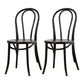 Traditional Beech Windsor Back Chair Natural Wood Dining Chair (Set of 2) Matte Black Clearhalo ' kitchen&dining_furn' 'Dining Chairs' 'Dining Tables & Seating' 'dining_chair' 'furn' 'furn_dining_chair' 'Furniture' 'furniture_dining_chair' 'Kitchen & Dining Furniture' 'kitchen' 4099160