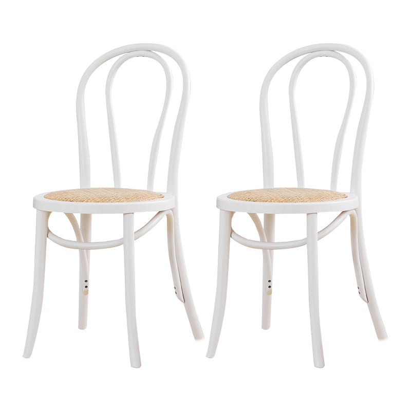 Traditional Beech Windsor Back Chair Natural Wood Dining Chair (Set of 2) White Clearhalo ' kitchen&dining_furn' 'Dining Chairs' 'Dining Tables & Seating' 'dining_chair' 'furn' 'furn_dining_chair' 'Furniture' 'furniture_dining_chair' 'Kitchen & Dining Furniture' 'kitchen' 4099164