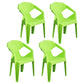 Modern Plastic Dining Arm Chairs Open Back Stacking Dining Armchairs Fruit Green 4 Piece Set Clearhalo ' kitchen&dining_furn' 'Dining Chairs' 'Dining Tables & Seating' 'dining_chair' 'furn' 'furn_dining_chair' 'Furniture' 'furniture_dining_chair' 'Kitchen & Dining Furniture' 'kitchen' 4099212