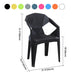 Modern Plastic Dining Arm Chairs Open Back Stacking Dining Armchairs Clearhalo ' kitchen&dining_furn' 'Dining Chairs' 'Dining Tables & Seating' 'dining_chair' 'furn' 'furn_dining_chair' 'Furniture' 'furniture_dining_chair' 'Kitchen & Dining Furniture' 'kitchen' 4099214