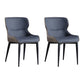 Minimalist Style Leather Dining Arm Chairs Wingback Dining Chairs (Set of 2) Light Blue Clearhalo ' kitchen&dining_furn' 'Dining Chairs' 'Dining Tables & Seating' 'dining_chair' 'furn' 'furn_dining_chair' 'Furniture' 'furniture_dining_chair' 'Kitchen & Dining Furniture' 'kitchen' 4099244