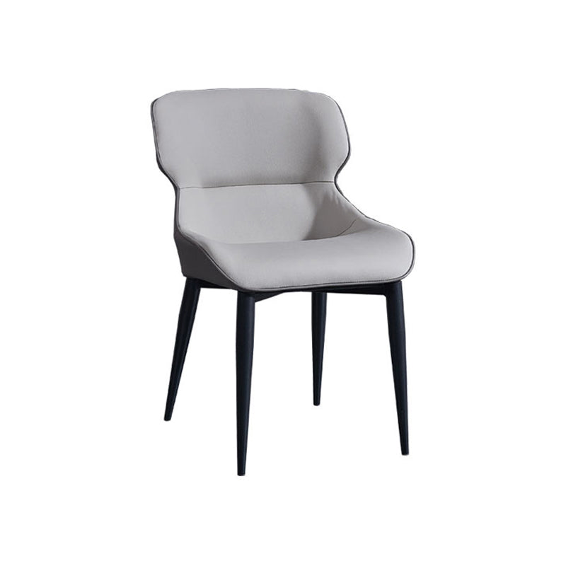 Minimalist Style Leather Dining Arm Chairs Wingback Dining Chairs (Set of 2) Clearhalo ' kitchen&dining_furn' 'Dining Chairs' 'Dining Tables & Seating' 'dining_chair' 'furn' 'furn_dining_chair' 'Furniture' 'furniture_dining_chair' 'Kitchen & Dining Furniture' 'kitchen' 4099251