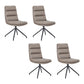 Industrial Style Solid Back Armless Chairs Microfiber Leather Dining Chairs (Set of 4) Light Gray Clearhalo ' kitchen&dining_furn' 'Dining Chairs' 'Dining Tables & Seating' 'dining_chair' 'furn' 'furn_dining_chair' 'Furniture' 'furniture_dining_chair' 'Kitchen & Dining Furniture' 'kitchen' 4099260