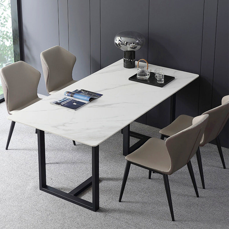 Industrial Style Wingback Dining Chairs Leather Dining Side Chairs for Kitchen (Set of 2) Clearhalo ' kitchen&dining_furn' 'Dining Chairs' 'Dining Tables & Seating' 'dining_chair' 'furn' 'furn_dining_chair' 'Furniture' 'furniture_dining_chair' 'Kitchen & Dining Furniture' 'kitchen' 4099280