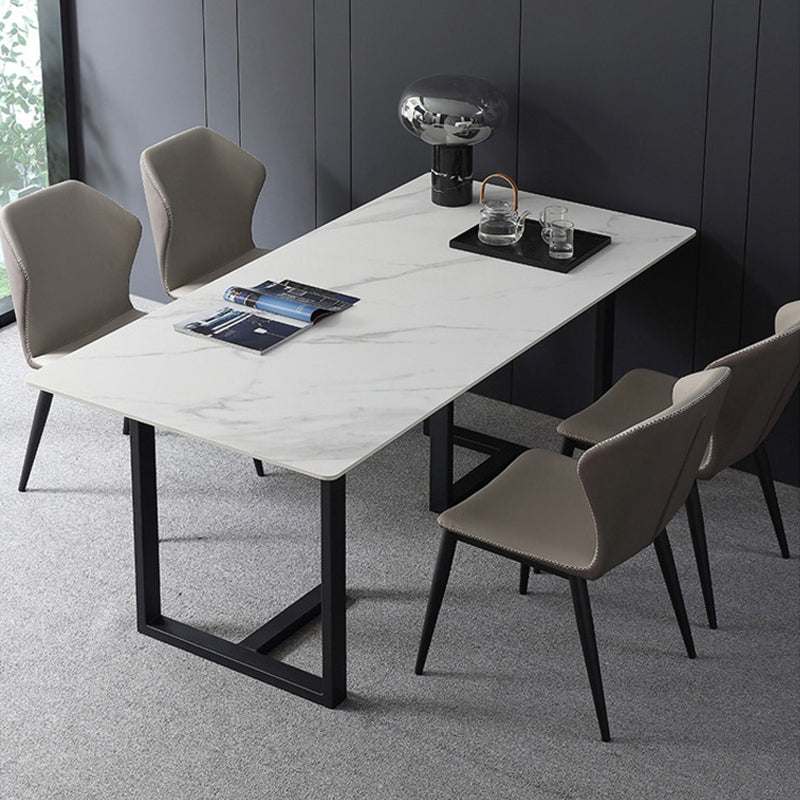 Industrial Style Wingback Dining Chairs Leather Dining Side Chairs for Kitchen (Set of 2) Clearhalo ' kitchen&dining_furn' 'Dining Chairs' 'Dining Tables & Seating' 'dining_chair' 'furn' 'furn_dining_chair' 'Furniture' 'furniture_dining_chair' 'Kitchen & Dining Furniture' 'kitchen' 4099289