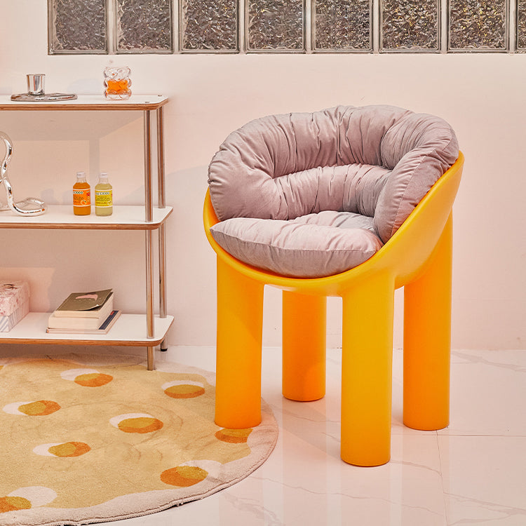 Nordic Style Dining Chairs Kitchen Arm Side Chairs with Plastic Legs (Set of 2) Clearhalo ' kitchen&dining_furn' 'Dining Chairs' 'Dining Tables & Seating' 'dining_chair' 'furn' 'furn_dining_chair' 'Furniture' 'furniture_dining_chair' 'Kitchen & Dining Furniture' 'kitchen' 4099306