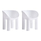Nordic Style Dining Chairs Kitchen Arm Side Chairs with Plastic Legs (Set of 2) White Clearhalo ' kitchen&dining_furn' 'Dining Chairs' 'Dining Tables & Seating' 'dining_chair' 'furn' 'furn_dining_chair' 'Furniture' 'furniture_dining_chair' 'Kitchen & Dining Furniture' 'kitchen' 4099309