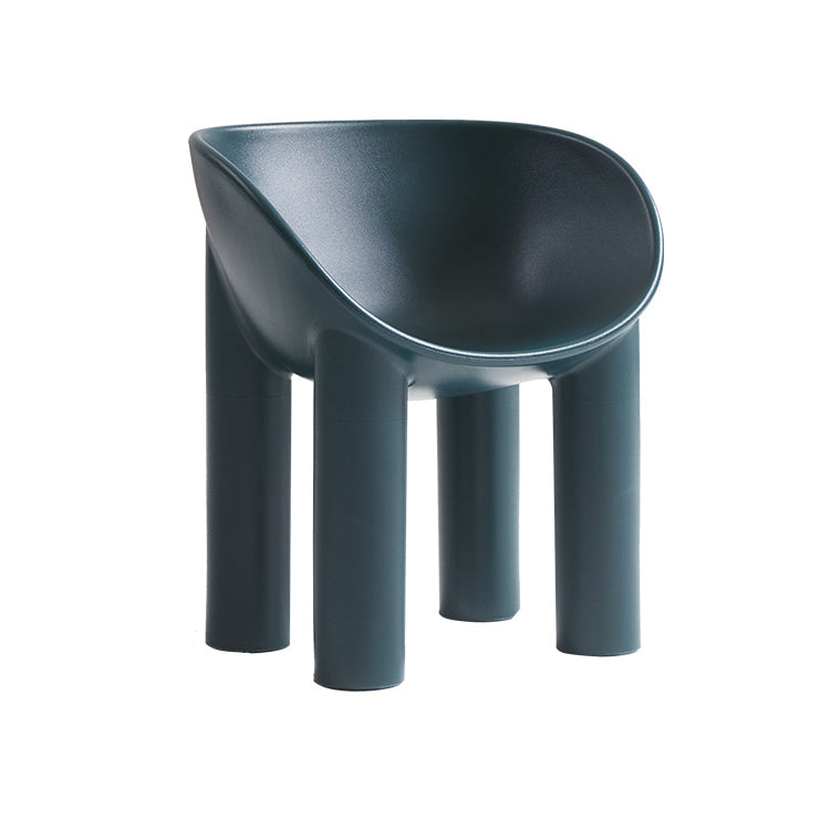 Nordic Style Dining Chairs Kitchen Arm Side Chairs with Plastic Legs (Set of 2) Clearhalo ' kitchen&dining_furn' 'Dining Chairs' 'Dining Tables & Seating' 'dining_chair' 'furn' 'furn_dining_chair' 'Furniture' 'furniture_dining_chair' 'Kitchen & Dining Furniture' 'kitchen' 4099314