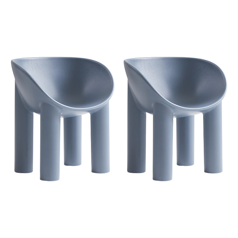 Nordic Style Dining Chairs Kitchen Arm Side Chairs with Plastic Legs (Set of 2) Blue Clearhalo ' kitchen&dining_furn' 'Dining Chairs' 'Dining Tables & Seating' 'dining_chair' 'furn' 'furn_dining_chair' 'Furniture' 'furniture_dining_chair' 'Kitchen & Dining Furniture' 'kitchen' 4099319