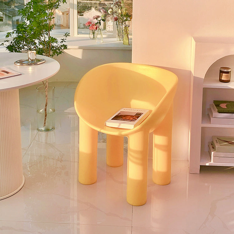 Nordic Style Dining Chairs Kitchen Arm Side Chairs with Plastic Legs (Set of 2) Clearhalo ' kitchen&dining_furn' 'Dining Chairs' 'Dining Tables & Seating' 'dining_chair' 'furn' 'furn_dining_chair' 'Furniture' 'furniture_dining_chair' 'Kitchen & Dining Furniture' 'kitchen' 4099324