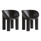 Nordic Style Dining Chairs Kitchen Arm Side Chairs with Plastic Legs (Set of 2) Black Clearhalo ' kitchen&dining_furn' 'Dining Chairs' 'Dining Tables & Seating' 'dining_chair' 'furn' 'furn_dining_chair' 'Furniture' 'furniture_dining_chair' 'Kitchen & Dining Furniture' 'kitchen' 4099327