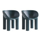 Nordic Style Dining Chairs Kitchen Arm Side Chairs with Plastic Legs (Set of 2) Navy Clearhalo ' kitchen&dining_furn' 'Dining Chairs' 'Dining Tables & Seating' 'dining_chair' 'furn' 'furn_dining_chair' 'Furniture' 'furniture_dining_chair' 'Kitchen & Dining Furniture' 'kitchen' 4099328