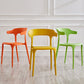 Indoor Contemporary Side Chair Open Back Plastic Stackable Dining Room Single Chair Clearhalo ' kitchen&dining_furn' 'Dining Chairs' 'Dining Tables & Seating' 'dining_chair' 'furn' 'furn_dining_chair' 'Furniture' 'furniture_dining_chair' 'Kitchen & Dining Furniture' 'kitchen' 4099338