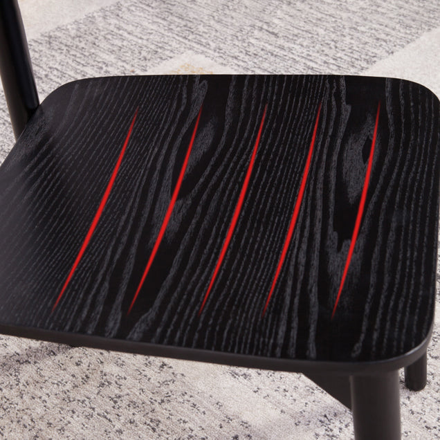 Industrial Leather Restaurant Side Chair Open Back Dining Chair (Set of 2) Clearhalo ' kitchen&dining_furn' 'Dining Chairs' 'Dining Tables & Seating' 'dining_chair' 'furn' 'furn_dining_chair' 'Furniture' 'furniture_dining_chair' 'Kitchen & Dining Furniture' 'kitchen' 4099365